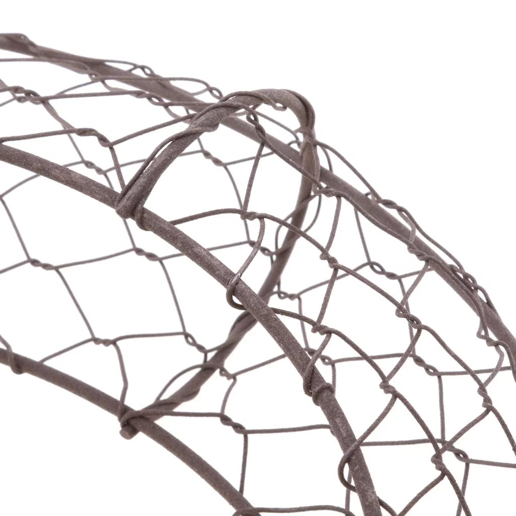 4x Rustic Romantic Iron Frame Moon Shape Succulent Plant Pot Hanging Pot 11 ''