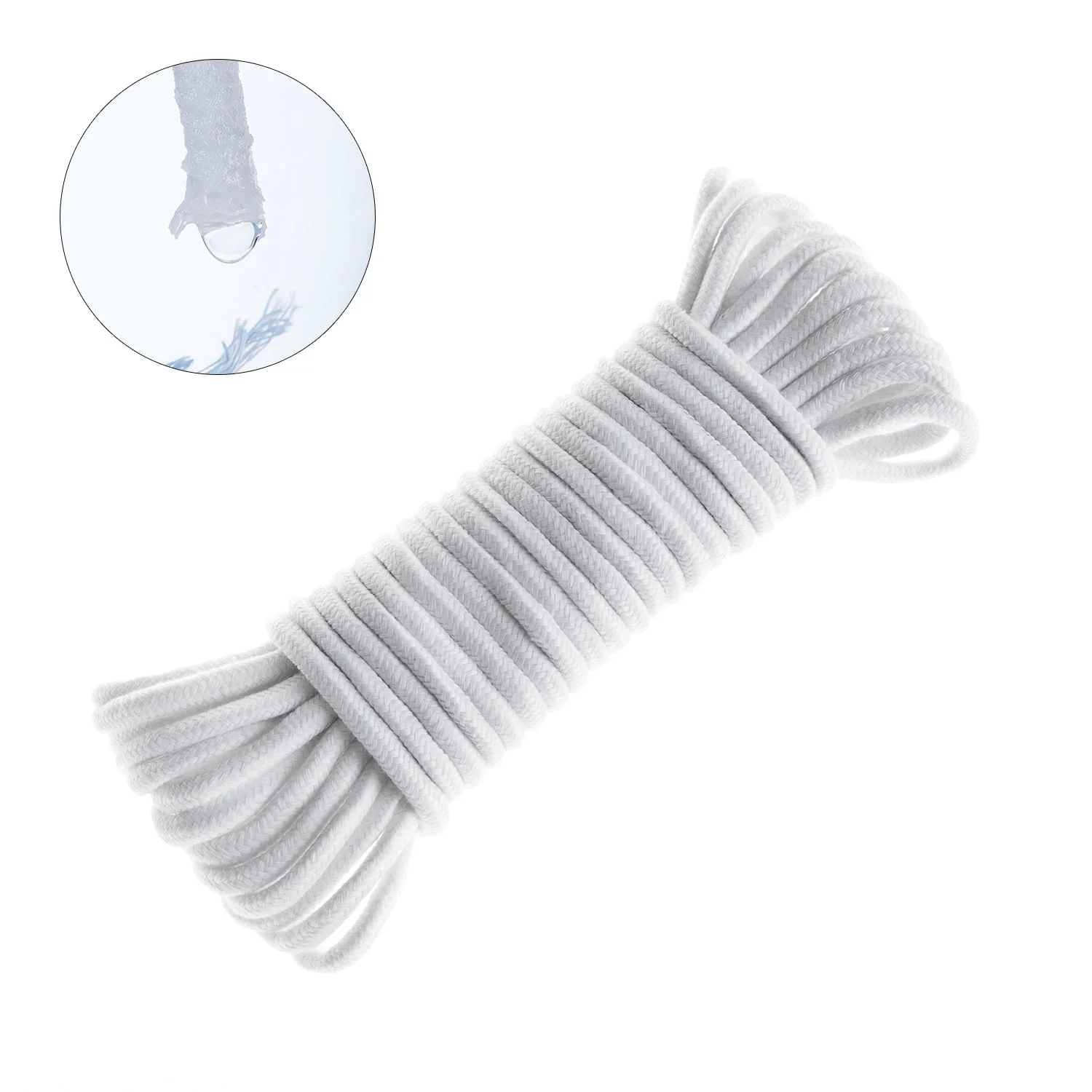 ORIMERC 50 feet 1/4 inch Self Watering Capillary Wick Cord