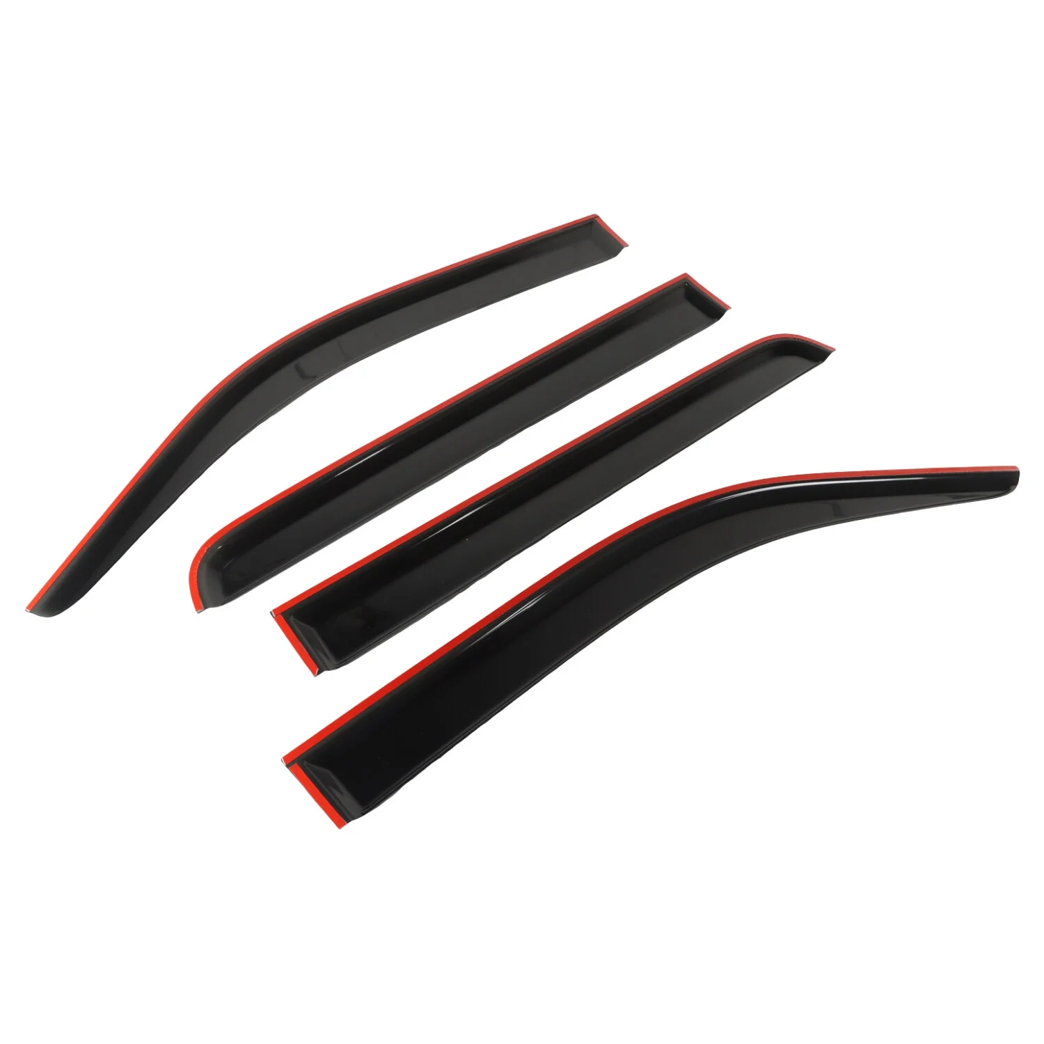 SINOCMP 4pcs Fits For 2004-2008 Ford F150 Super Crew Cab Window Visors Wind Deflector Rain Guard