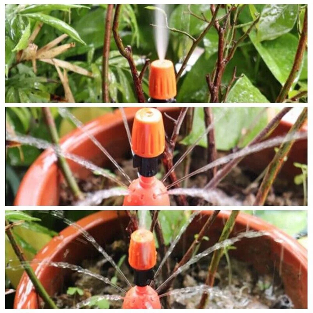 10X Auto Lawn Garden Watering Spray Misting Nozzle Sprinkler Irrigation System