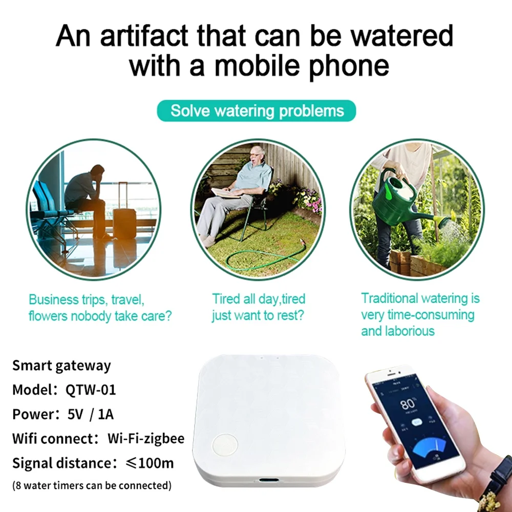 ,Wifi Sprinkler And Voice App And Powered Water Voice Faucet Solar Compatible With Nebublu / Water Powered Water Lawn / Water App Water / Compatible Siuke Voice Water Lawn