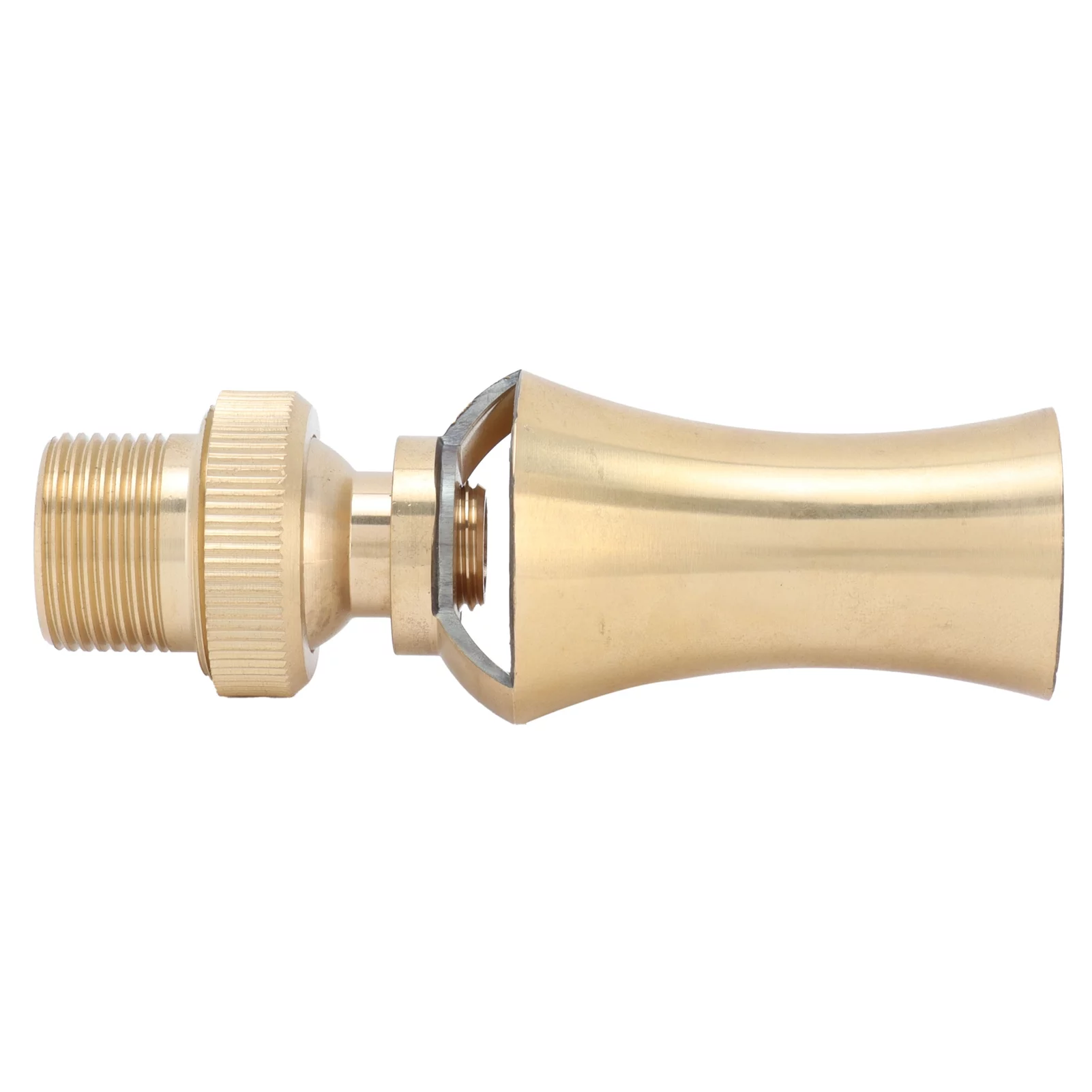 Verdant Touch Pond Sprinkler Brass Ice Tower Cedar Water Fountain Nozzle, Adjustable Pond Sprinkler, G1/2 Female Thread, G3/4 Male Thread, 25mm