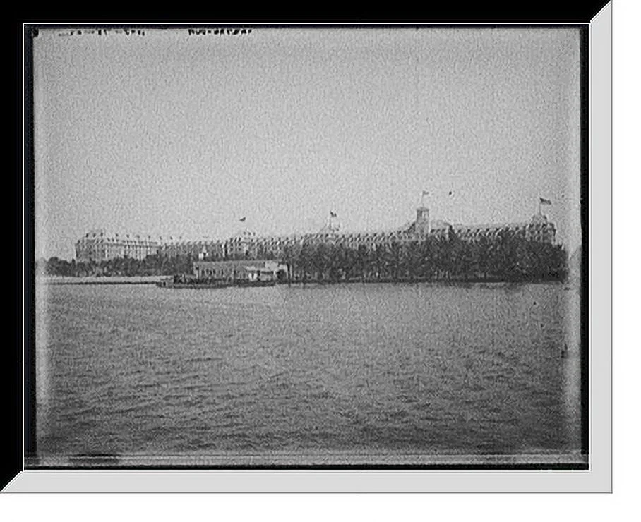 Historic Framed Print, [Royal Poinciana from wharf, Palm Beach, Fla.], 17-7/8