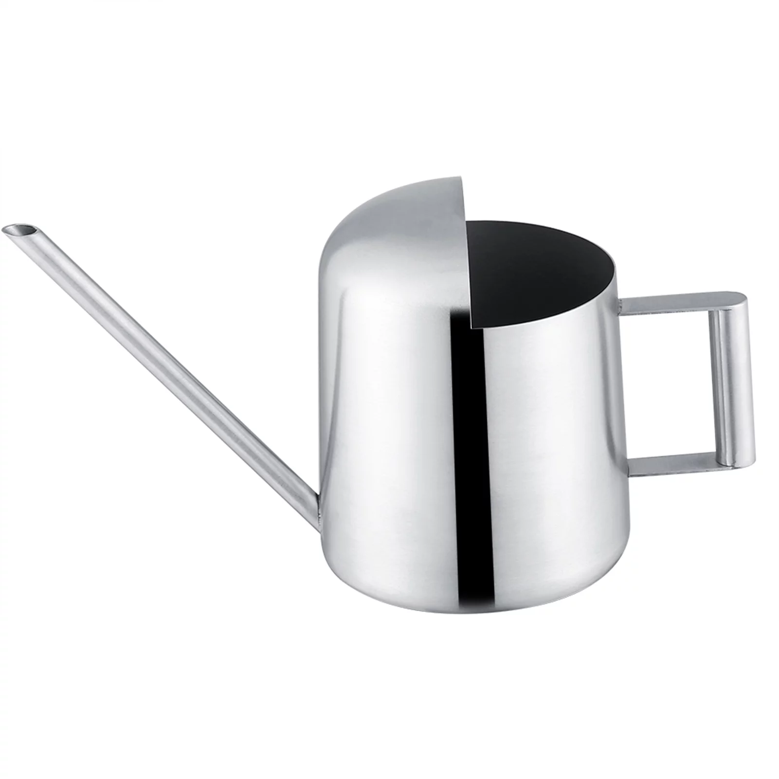 Watering Can, 300/500mL Stainless Steel Watering Pot with Long Spout Garden Plant Flower Long Mouth Sprinkling Pot(500ML)