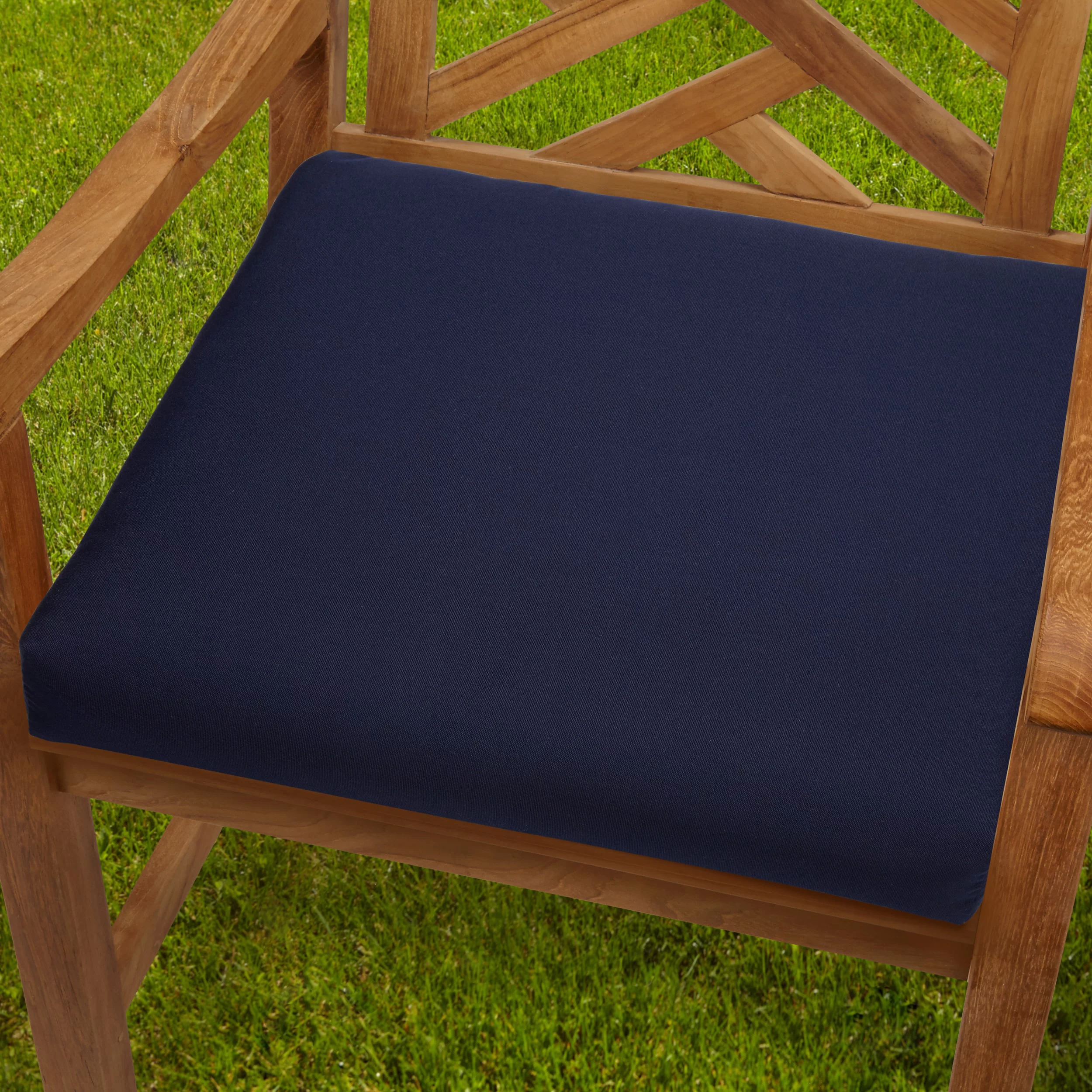 Humble and Haute Bristol 19-inch Indoor/ Outdoor Navy Blue Chair Cushion Set with Sunbrella Fabric