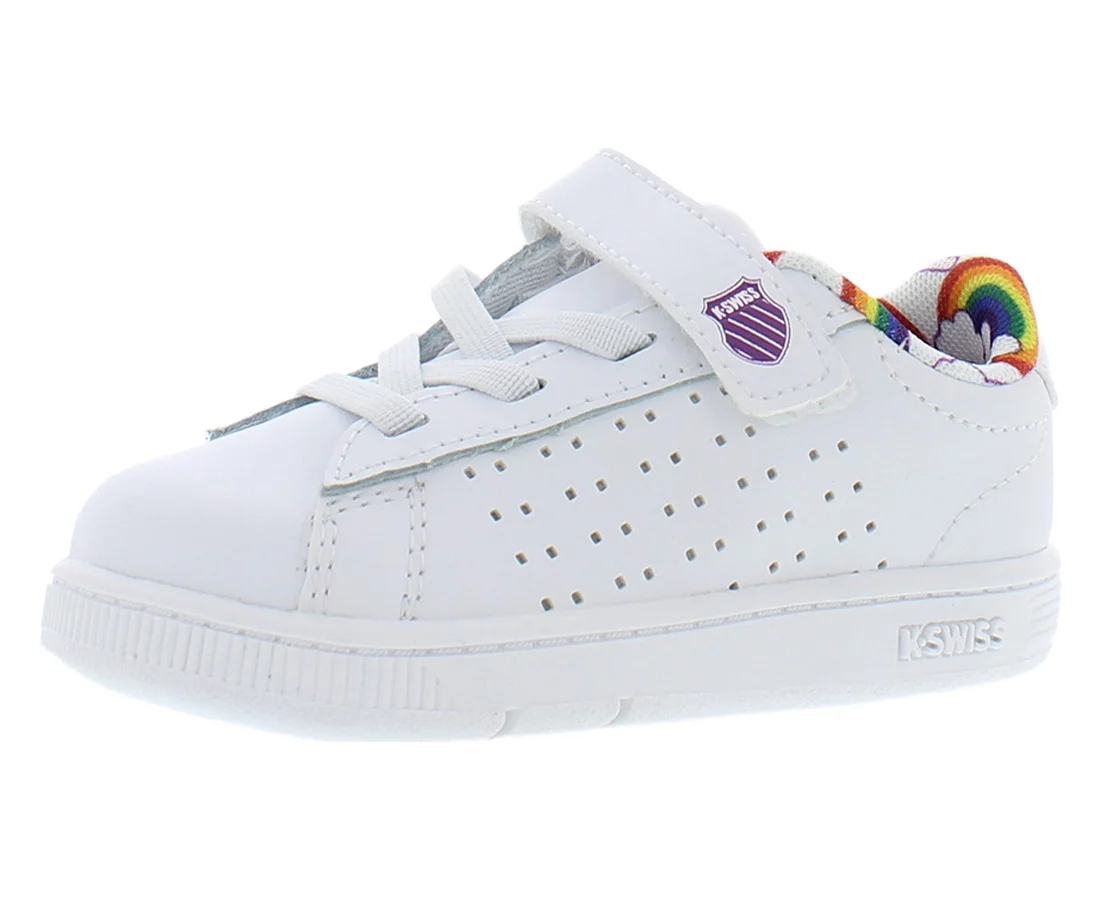K-Swiss Court Casper Vlc Baby Girls Shoes Size 5, Color: White