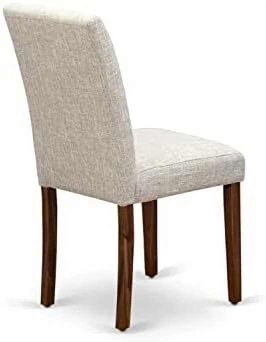 HBLUKDL ABP0T15 Parson Dining Baby Blue Fabric Upholstered Chairs    Linen White