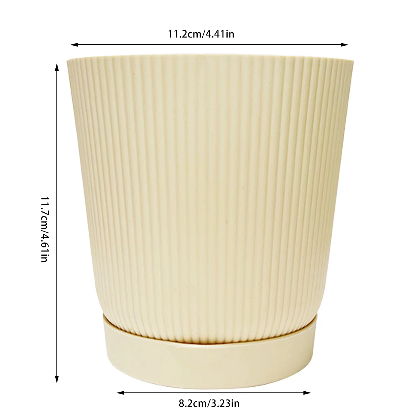 iju7gthy Flying Plug in 4 Pack 4th of July Small Flower Pot Thickened Small Pot with Tray Garden Breathable Pot