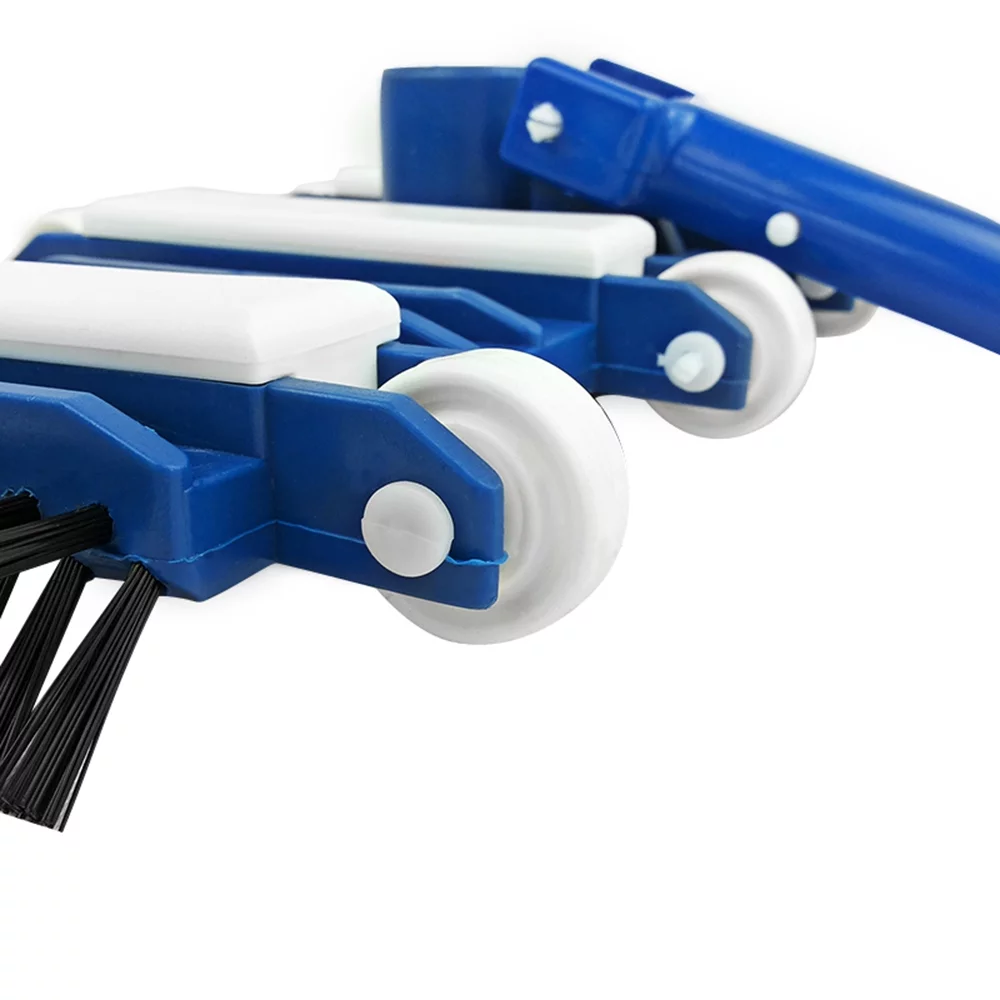 14 Inch Swimming Pool Head Cleaner Underwater Cleaner with Brush Wheels for Home Ground Pool Pond Spa Inflatable Pool Fountain