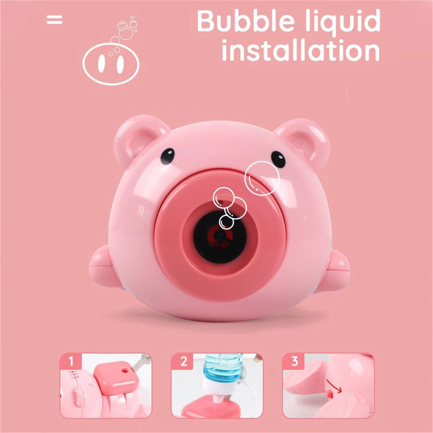 AaSFJEG toys Meowscles Automatic Luminous Music Wristband Bubble Blo Machine 600 Bubbles/Min 10Ml