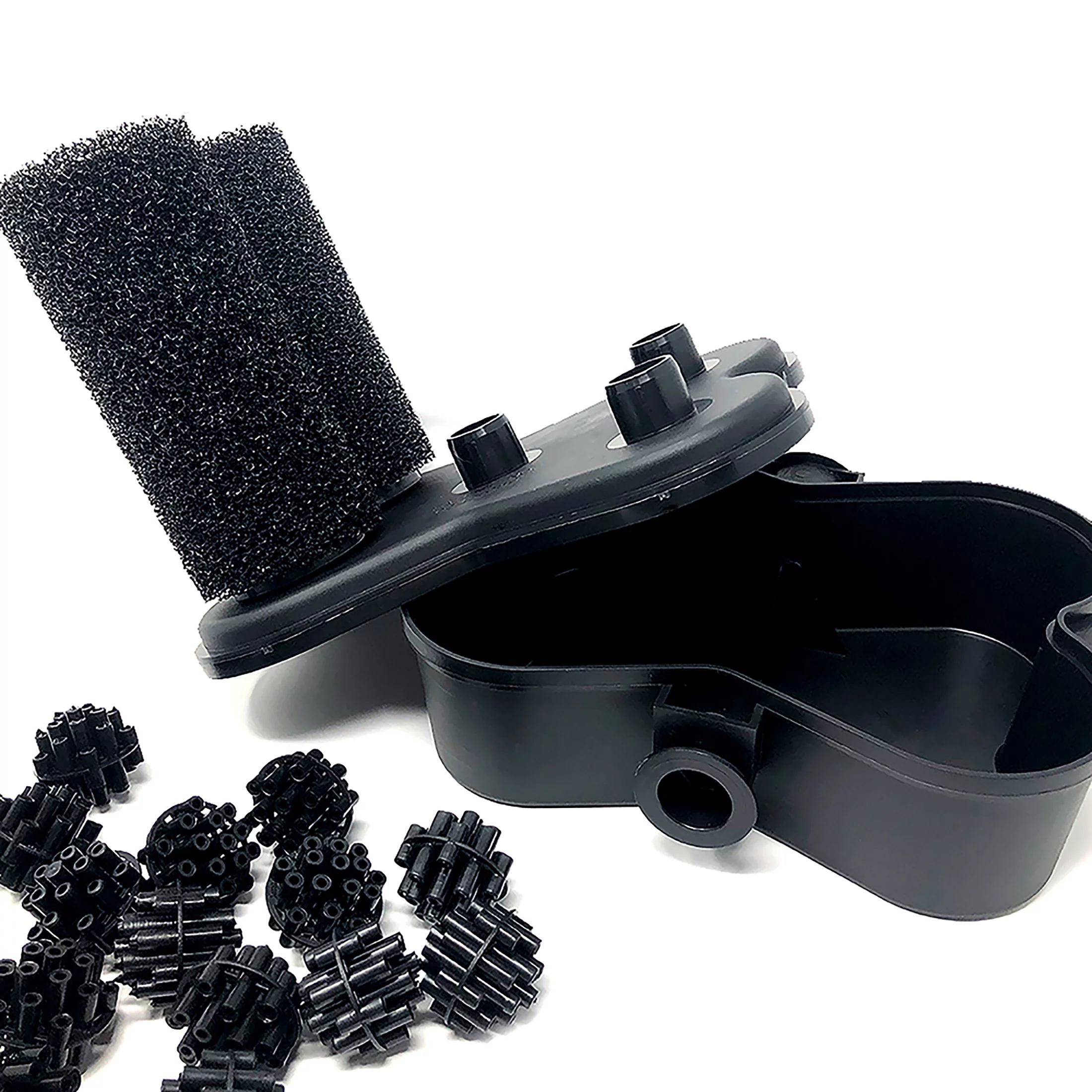 Beckett Submersible Biological Filter Replacement W/Bio-Balls Filtration Media Supports Beneficial Bacteria for Ponds, Waterfalls, Water Gardens