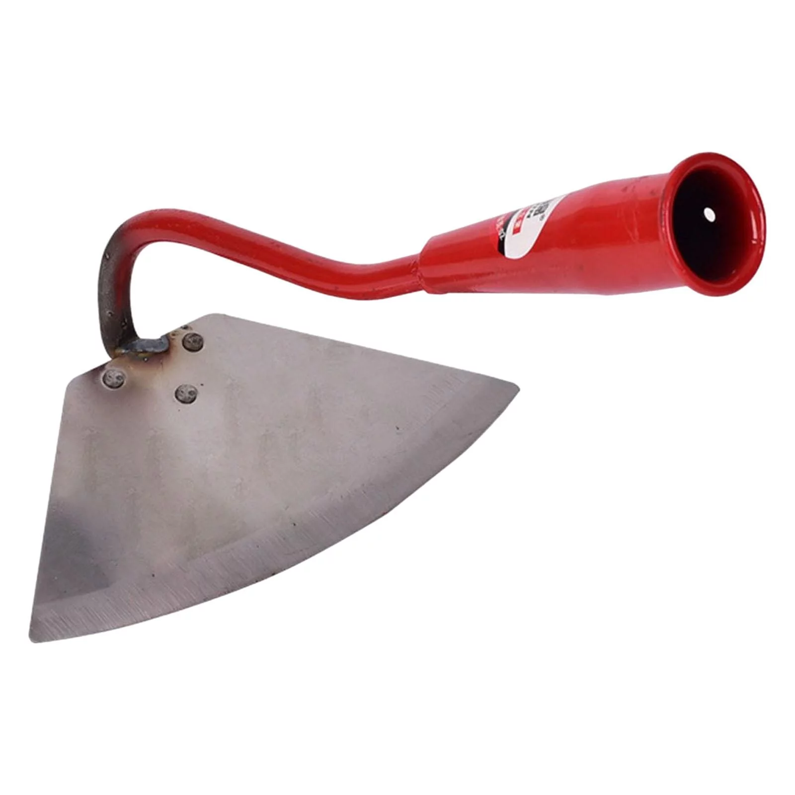 Hoe Garden Tool Gardening Hand Tool Garden Hoe Steel Durable for Weeding Loose Triangle Red