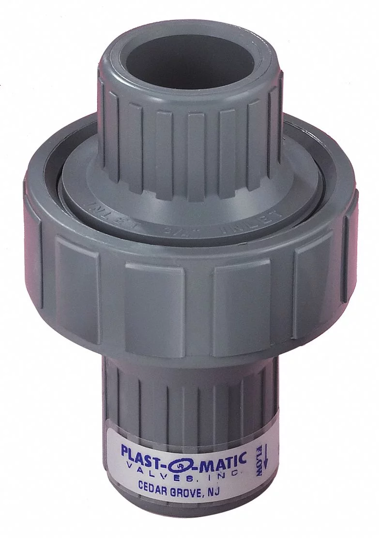 Plast-O-Matic Disc Check Valve,PVC,1