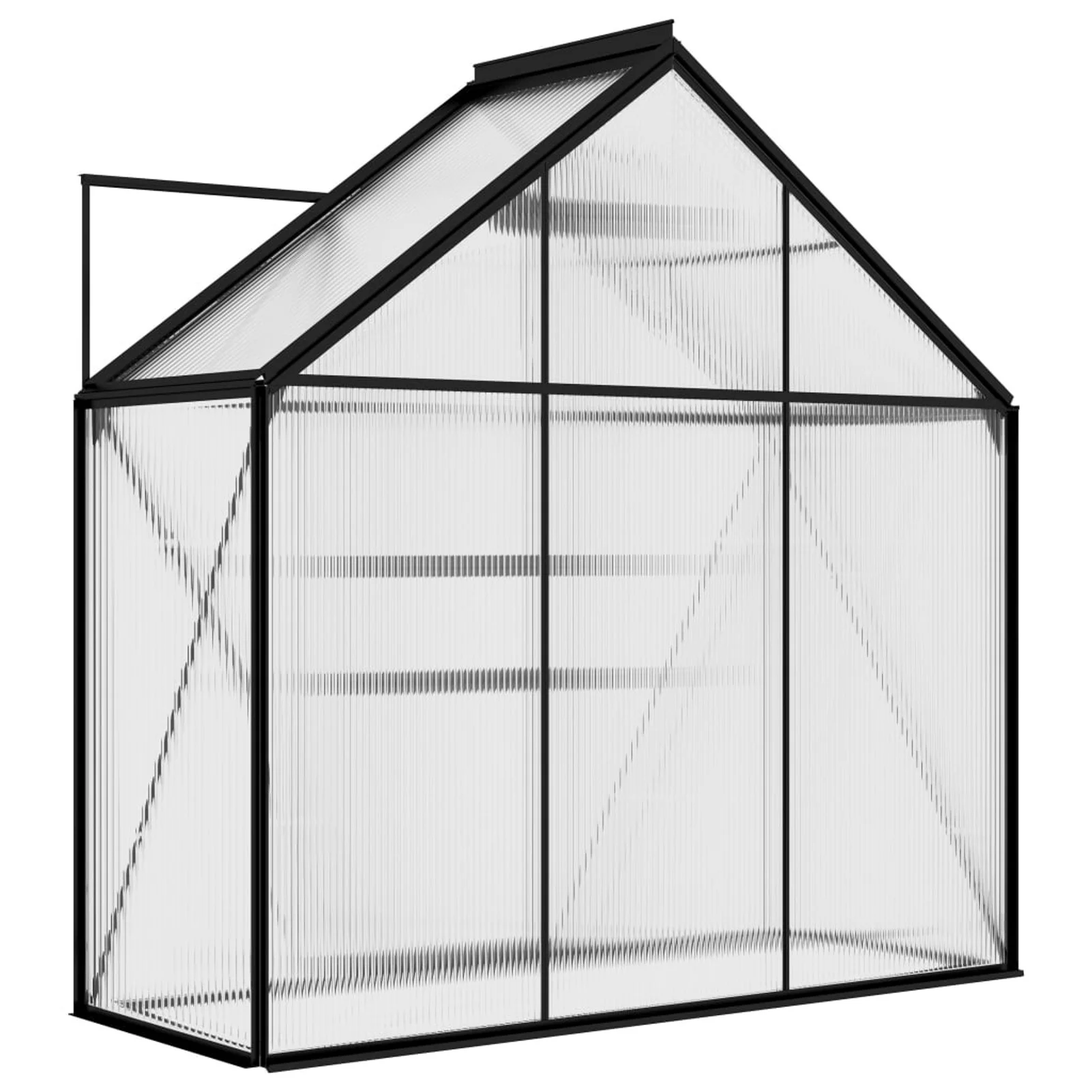 Uteam Anthracite Aluminum Greenhouse 14.3 ft²