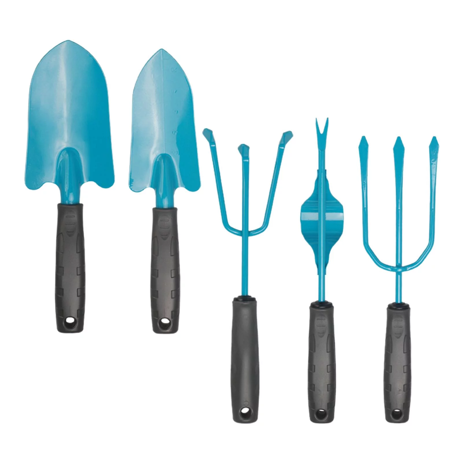 5 Pieces Heavy Duty Garden Shovels with Ergonomic Handle, Hand Shovels for Outside ,Planting ,Patio Lawn