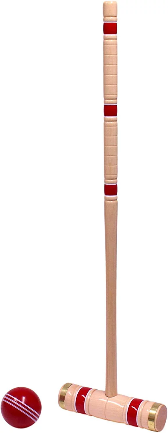 AmishToyBox.com Deluxe Croquet Game Set - 8 Player - with Wooden Stand Eight 28