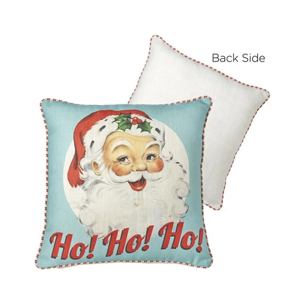 Raz Imports 2021 Country Kitchmas 18-inch Ho Ho Ho Santa Pillow