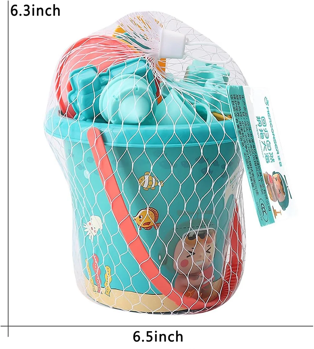 Kidsol 23 Pcs Beach Toys Set,Seaside Children's Beach Bucket Shovel Beach Play Sand Digging Tools