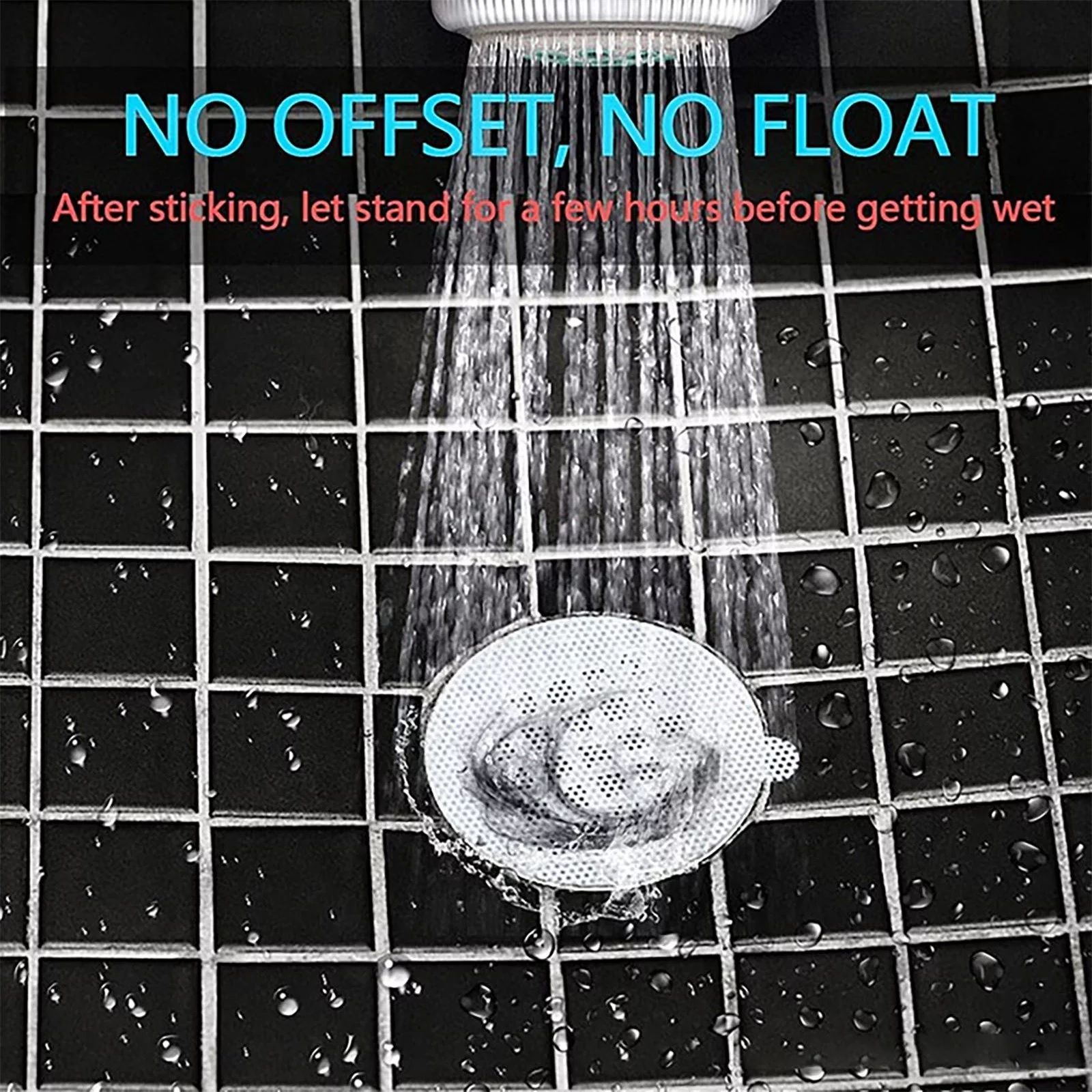 iju7gthy shower head holder black 4th of july Hair Shower Hair 10PCS，Disposable Mesh Catcher Catcher Stickers