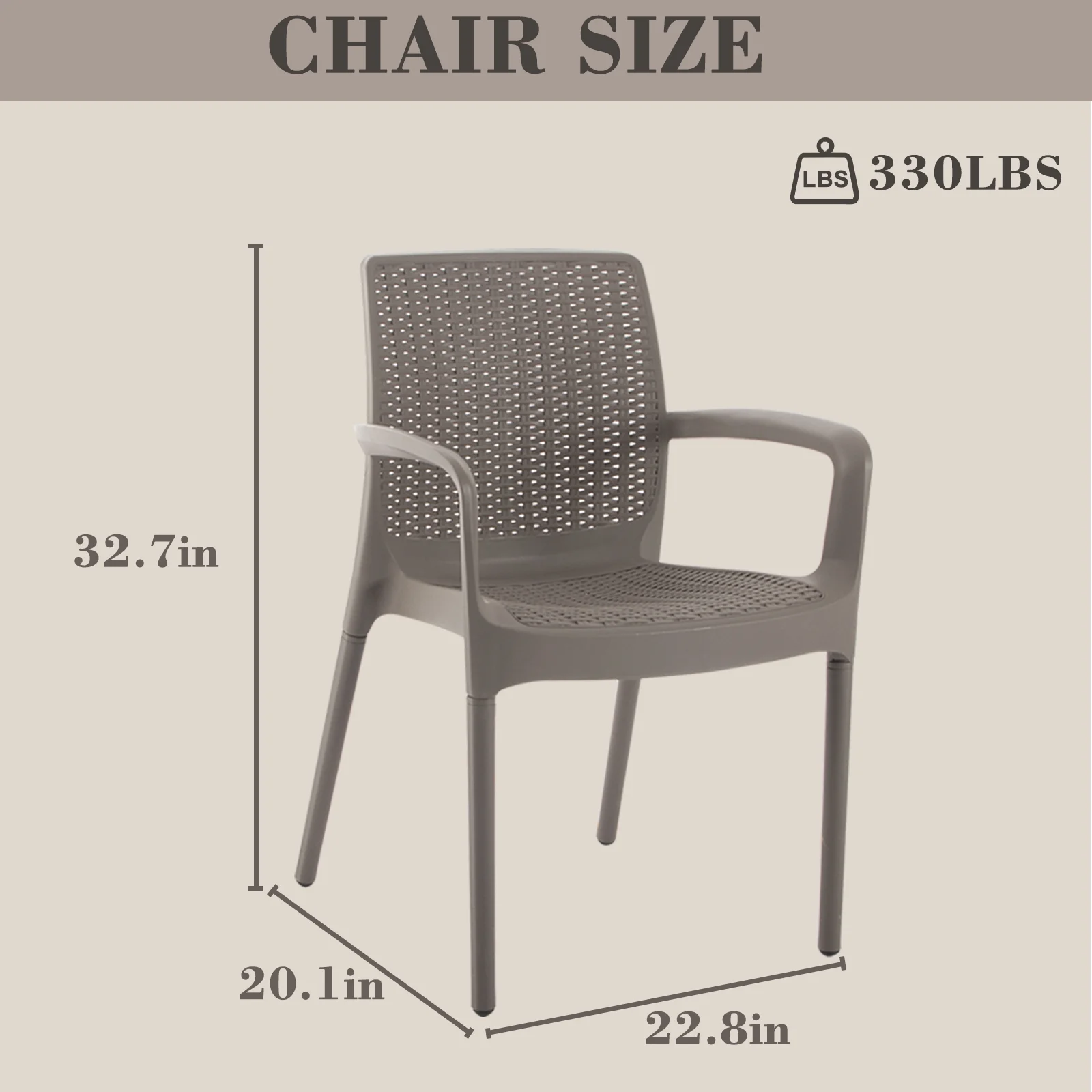 DIMAR GARDEN 5 Pieces Patio Dining Table Set with 4 Chairs