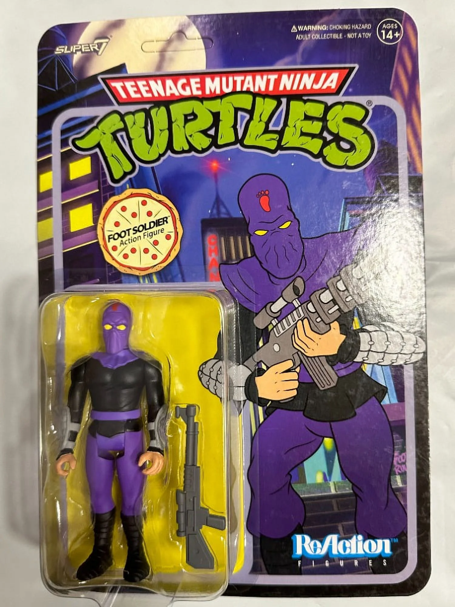 Foot Soldier (cartoon) TMNT Teenage Mutant Ninja Turtles Super 7 Reaction Action Figure