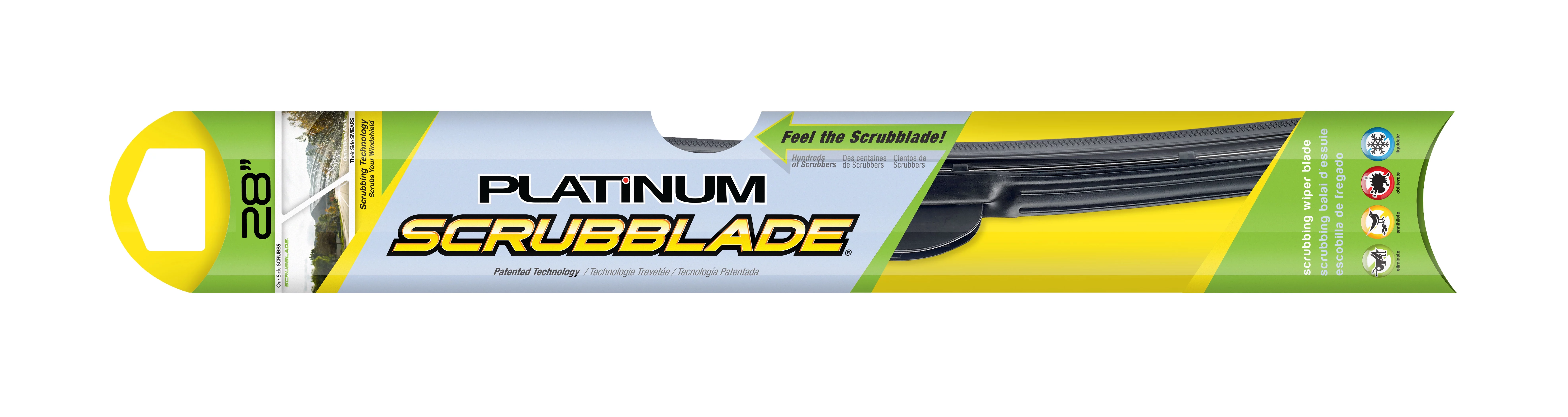Scrubblade HS Series Platinum Scrubbing Wiper Blade (28