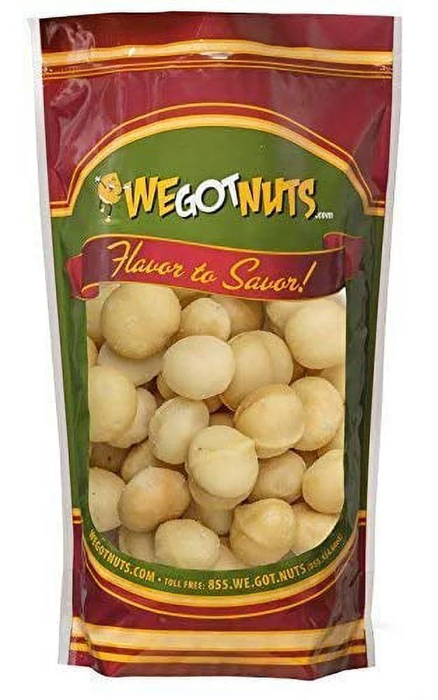 Macadamia, Raw, Unsalted, Shelled, Bulk - We Got Nuts (1 LB.)