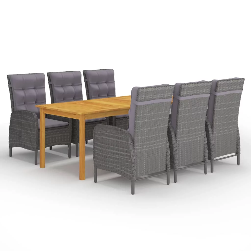 Andoer parcel,Set Patio Table Patio Set 3067867Table Set Table Set Patio 7 Piece SetAnd Chairs Set And Chair Furniture Camerina BarashLawn Balcony Dinner Dinette Table