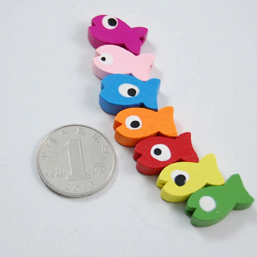 iju7gthy gardening gloves bulk unisex 4th of july indoor 50pcs Colorful Wood Beads Big Hole Charms Wooden loose bead u pick