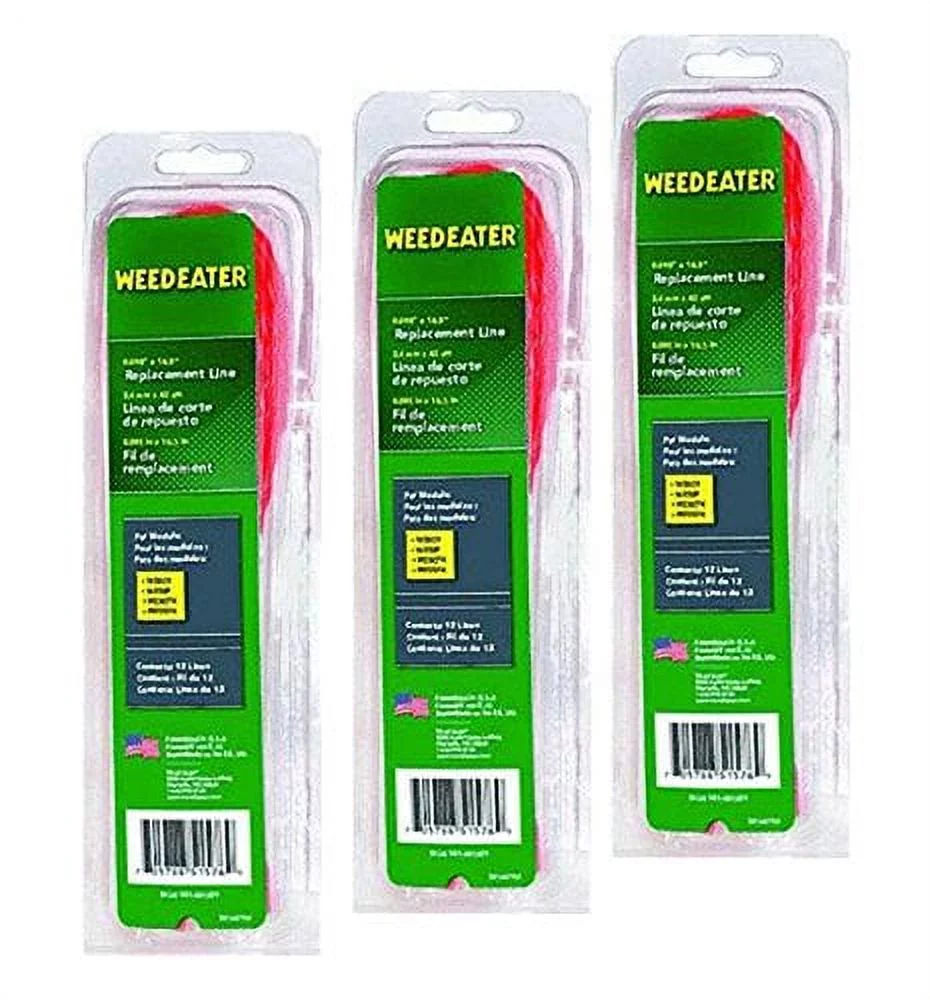 Weed Eater W25CFK Trimmer 3 Pack 12 Count .095