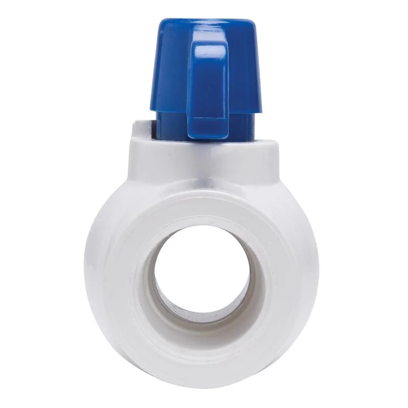 Homewerks VBVP40B3B 0.5 in. PVC Schedule 40 Threaded Ball Valve - White