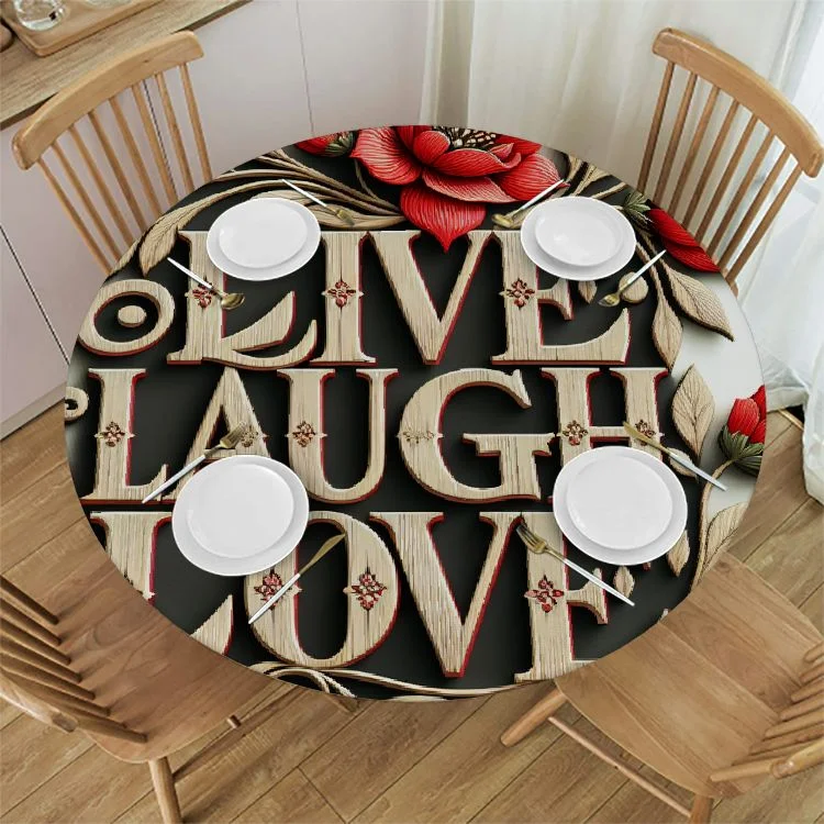 MAXIAO Waterproof Red Geranium Flower Decorative Sweet Home Floral Bloom Spring Summer Live Laugh Love Plant Botanical Decoration White