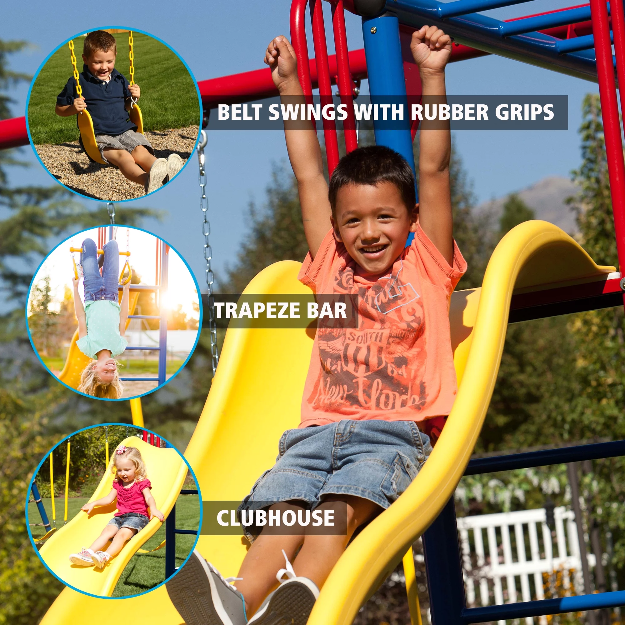 Lifetime Big Stuff ® Deluxe Swing Set, Primary (91087)
