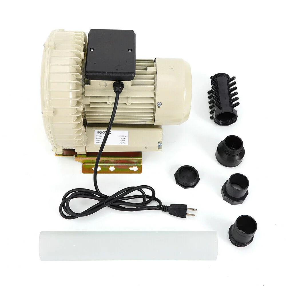 DENEST Industrial Fish Pond Air Blower Aquaculture Air Pump Blower Vacuum Pump 370W