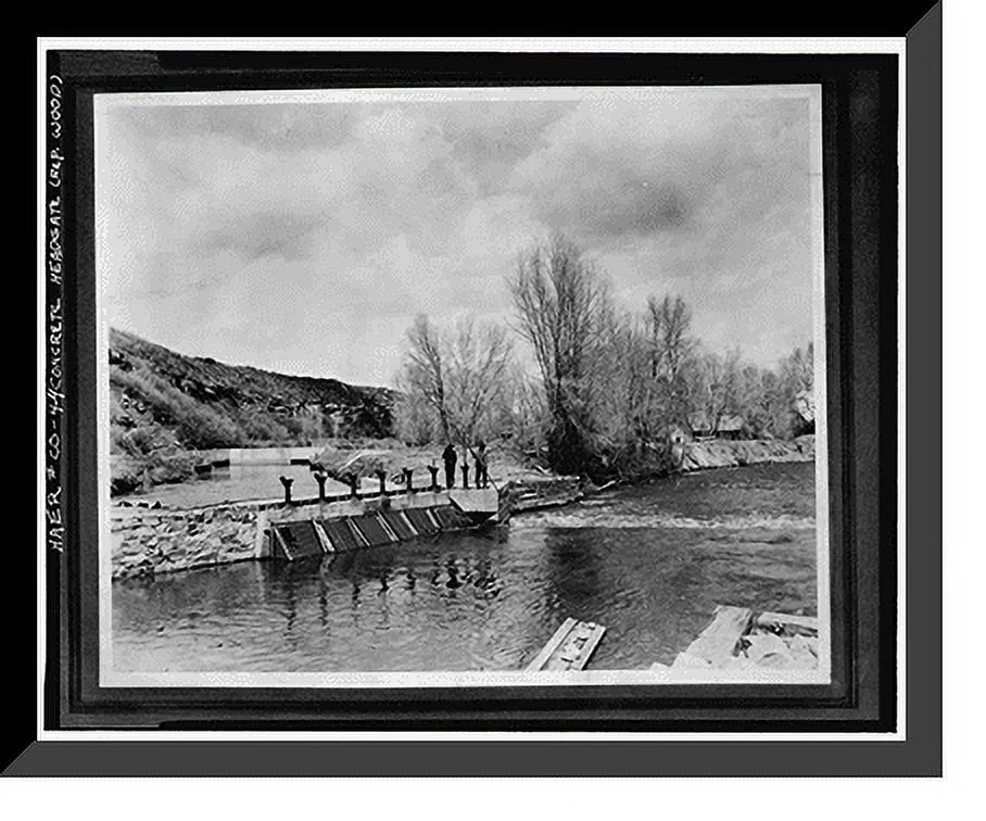 Historic Framed Print, Montezuma Valley Irrigation Company System, Dolores vicinity, Montezuma County, CO - 4, 17-7/8