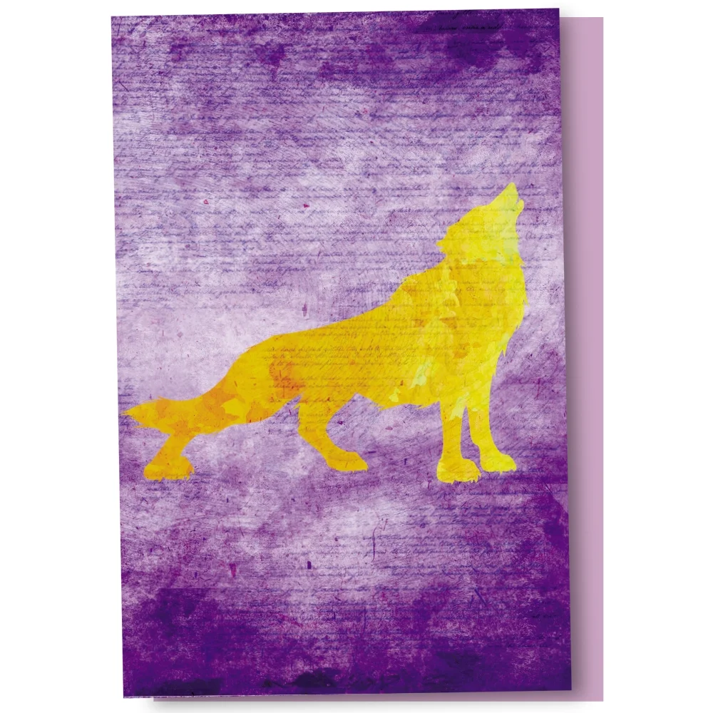 Tree-Free Greetings All Occasion Greeting Card 12 Pack, 4x6, Howling Wolf (FS56678)