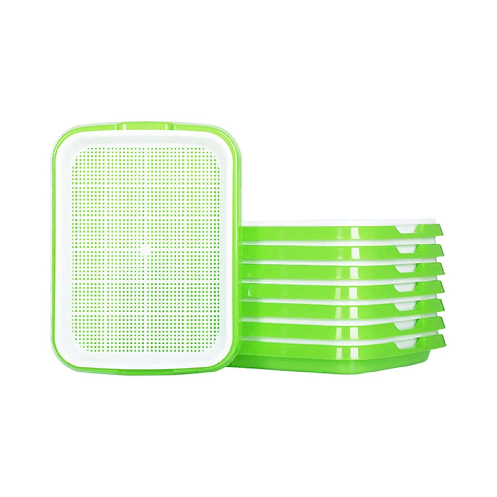 Bnnlsa Seed DisseminatorsSeedling Tray Of Sprouted Vegetable Double Layer Seedling Tray Soilless Culture Hydroponics Vegetables Grow Tray