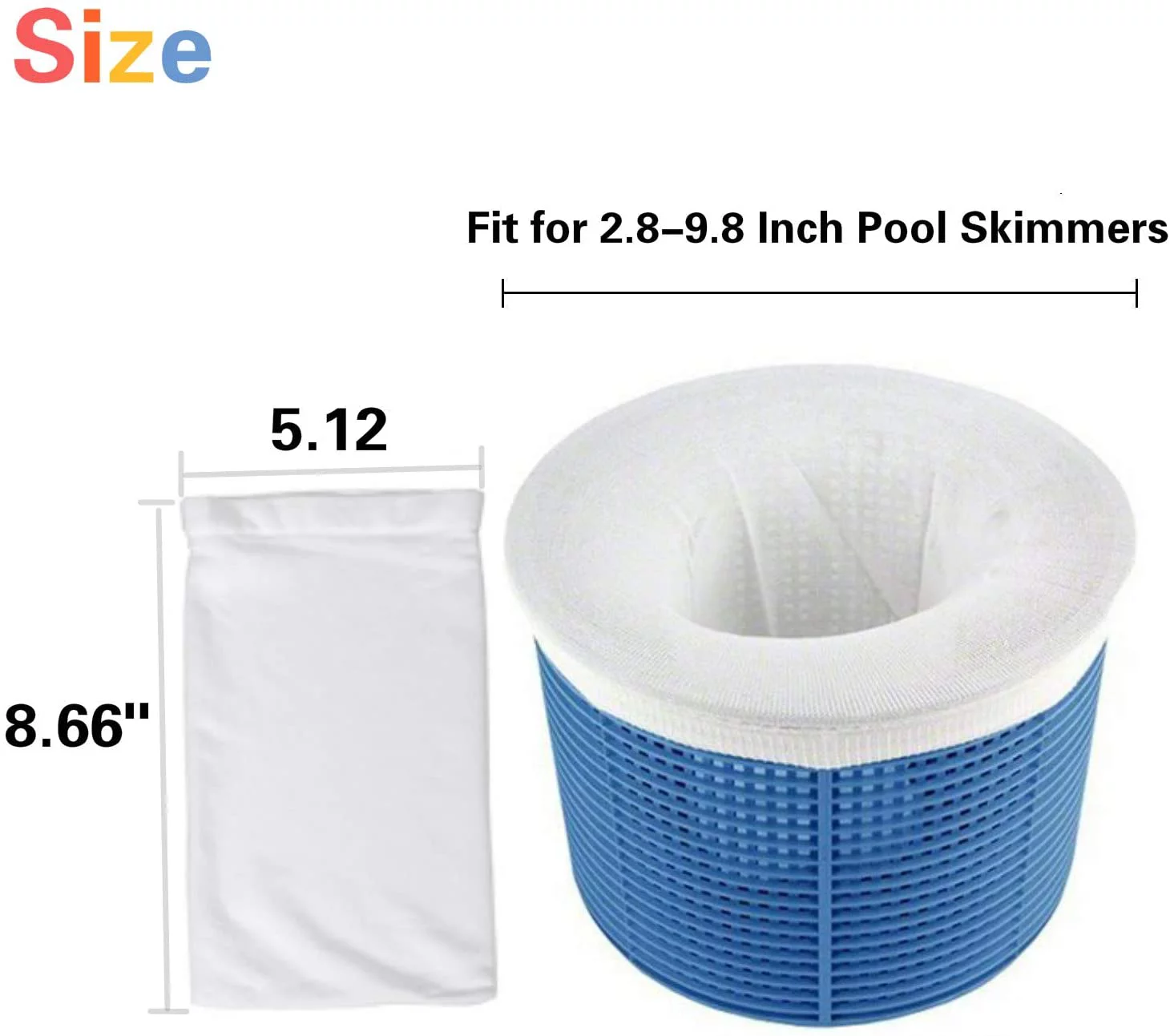 Pool Filter Socks, 30-Pack of Pool Skimmer Socks - Perfect Savers for Filters, Baskets and Skimmers Cleans Debris