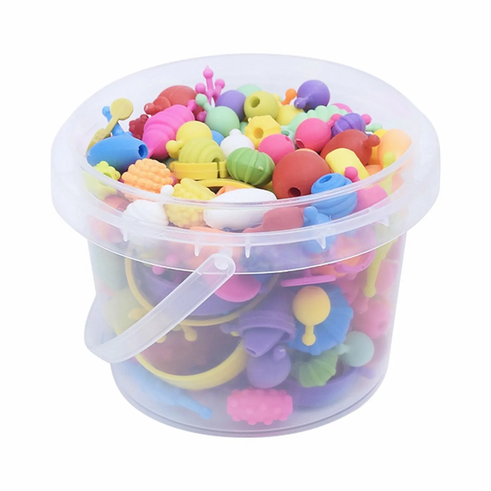 BOLUOYI Toys for Kids Ages 4-8 3-5 160+Pcs Kids Jewelry Making Kit Bead Art and Craft Kits Diy Bracelets Necklace Hairband and Rings Toy