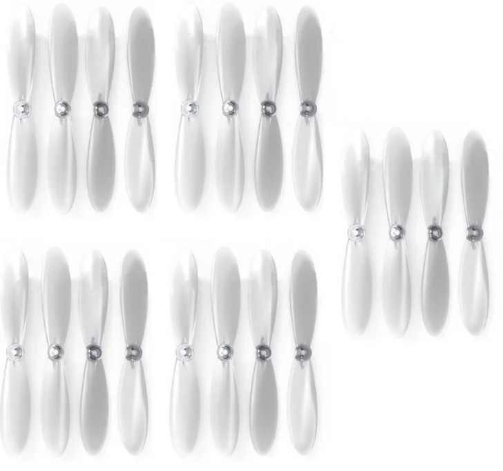 HobbyFlip Clear Propeller Blades Props 5x Propellers Transparent Compatible with Walkera QR Ladybird FPV