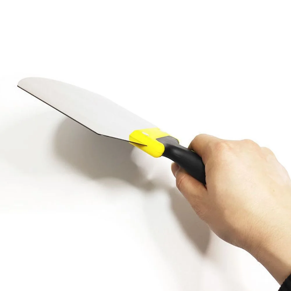 Shovel Plaster Stainless Steel Filling Spatula Caulking Removal Construction Tool Paint Putty Scraper Tool Arc-shaped spatula Paint Scraper Ash Shovel 1