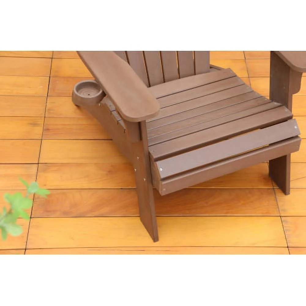 Buumin Polystyrene Adirondack Chair - Brown