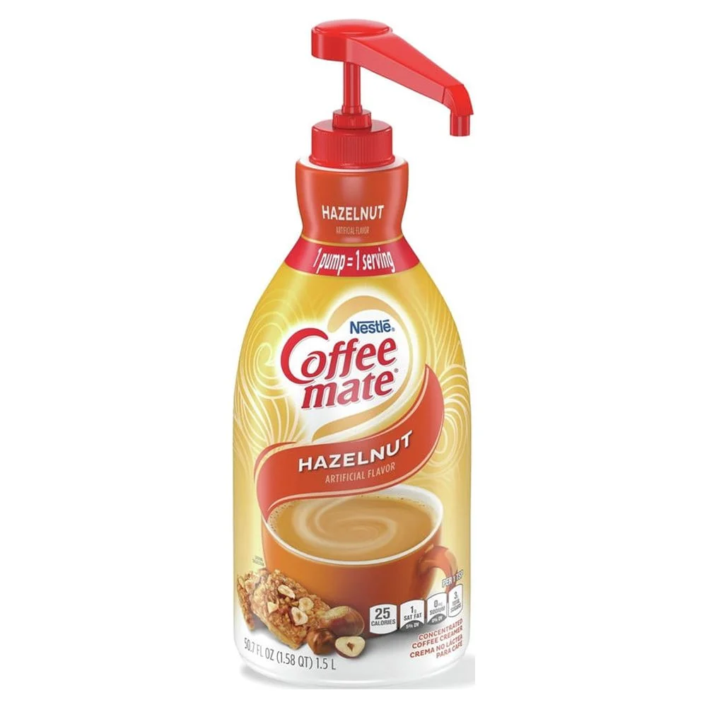 Coffee-Mate Hazelnut Creamer (w/ Pump Bottle), 50.7 Fl Oz