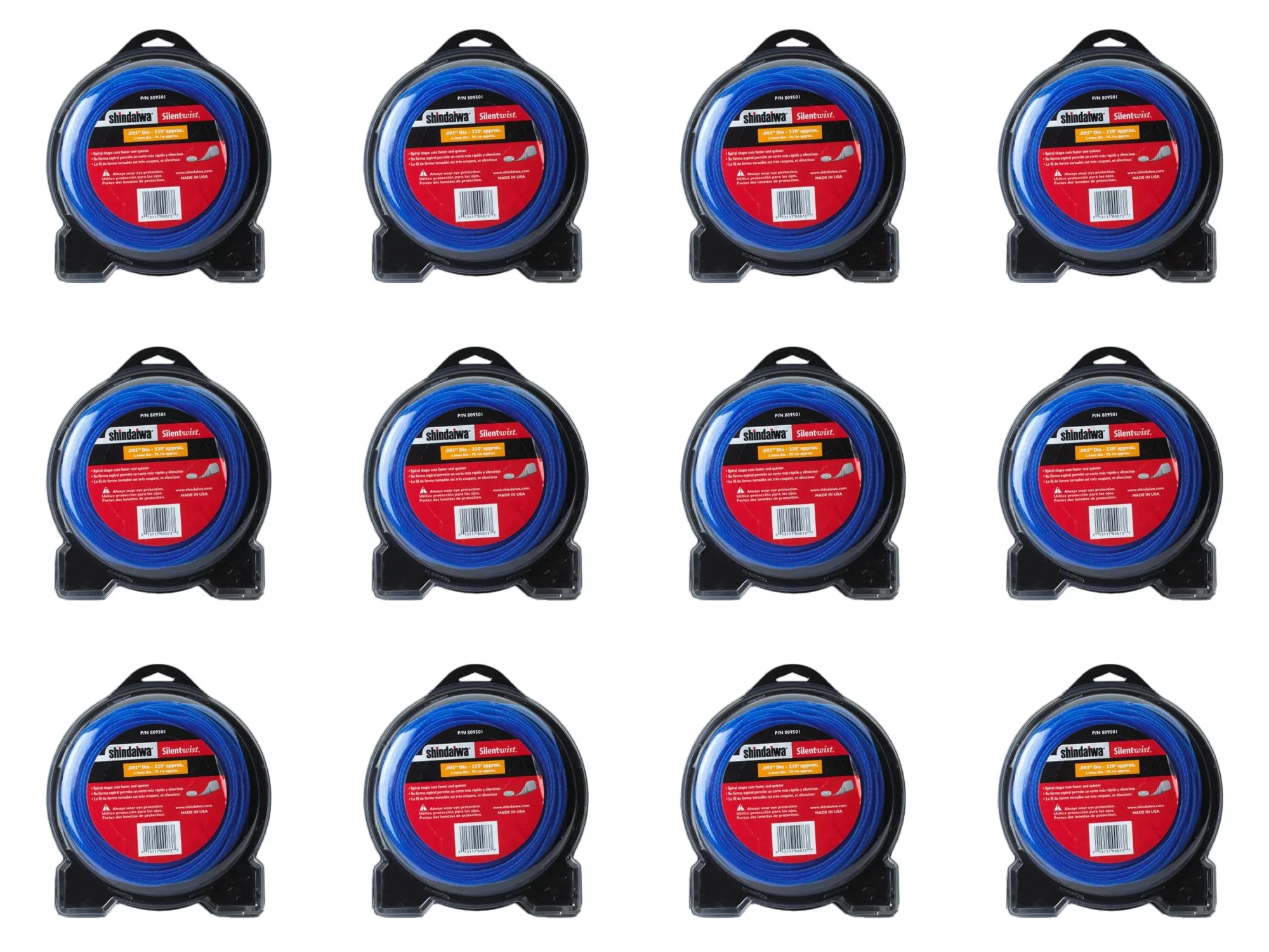 Shindaiwa Genuine 12-Pack of Silentwist 1 Lb Donut .095