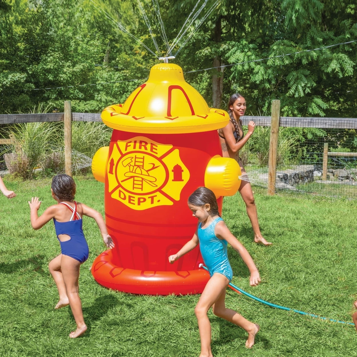 BigMouth Inc. Giant Inflatable Fire Hydrant Backyard Water Sprinkler