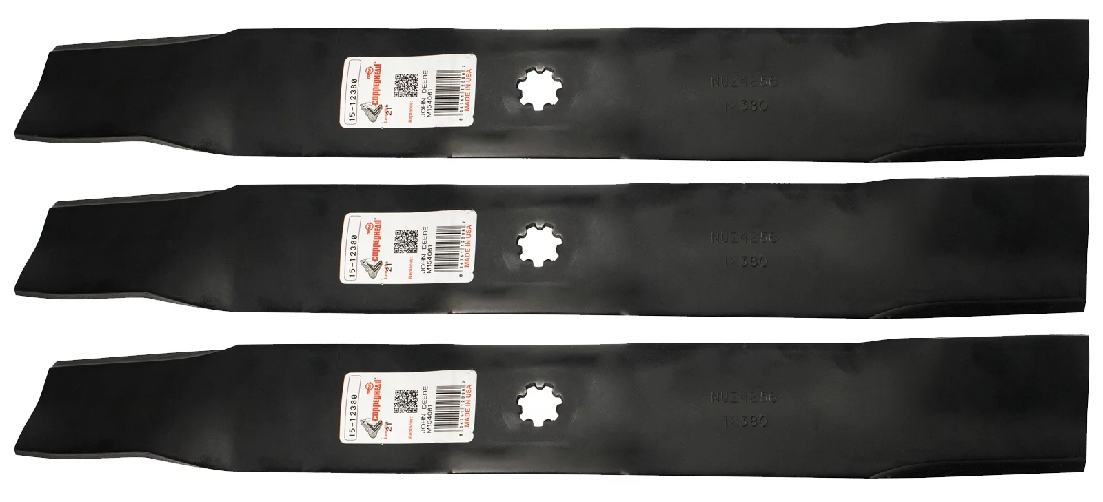 3 Rotary® 12380 Mower Blades for John Deere® AM137327 AM141032 42