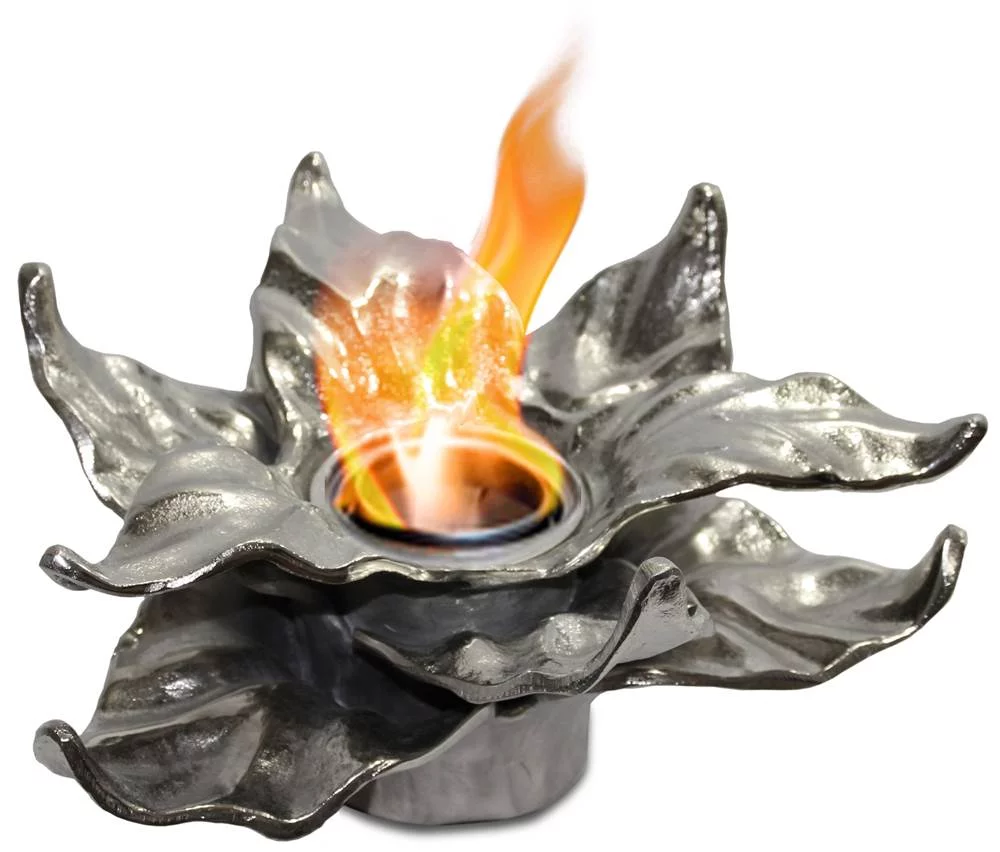 Anywhere Fireplace  Heathcote Indoor and Outdoor Gel Fuel Fireplace, Silver