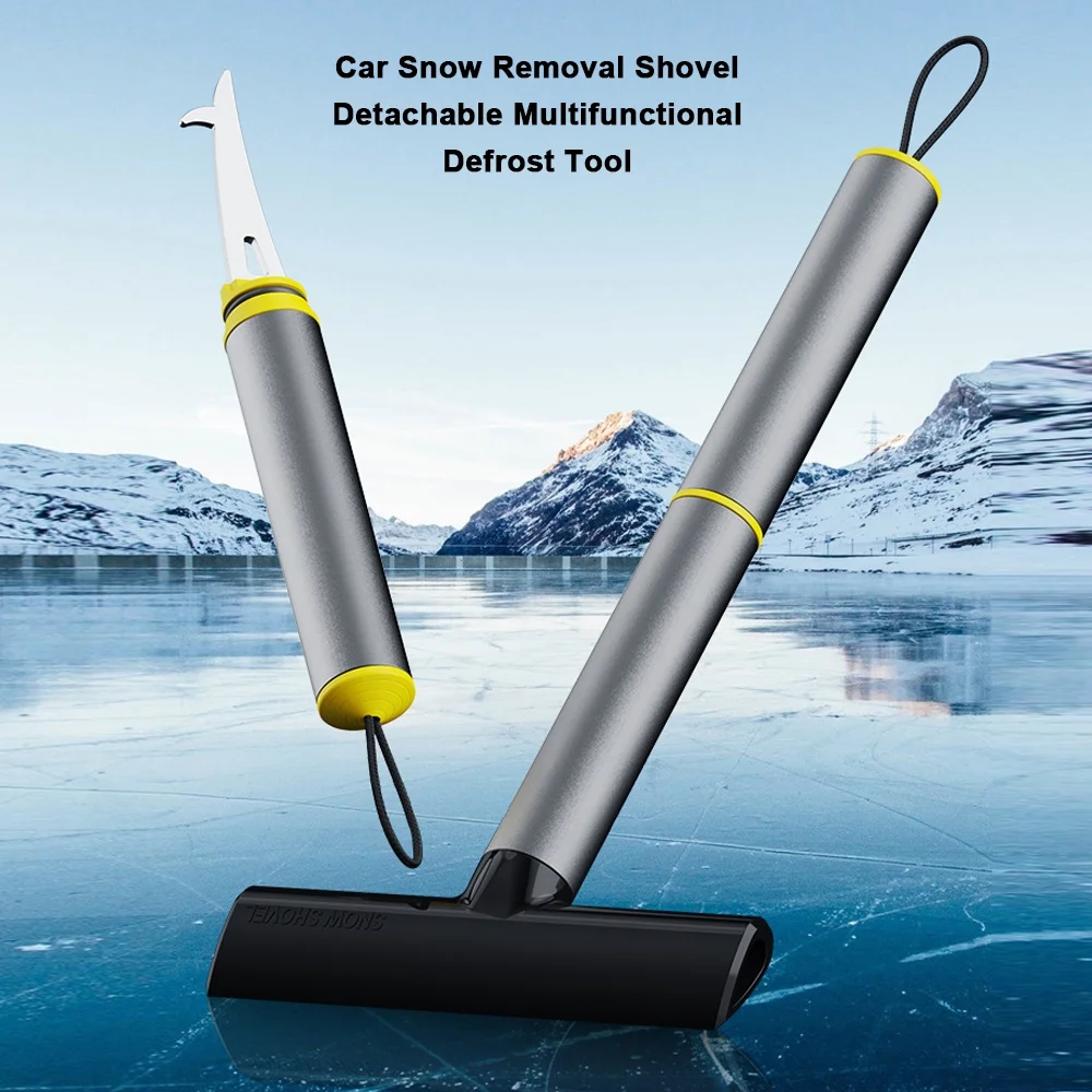Multifunctional Ice Scraper for Car Windshield Portable Snow Removal Shovel with Deicing Tool