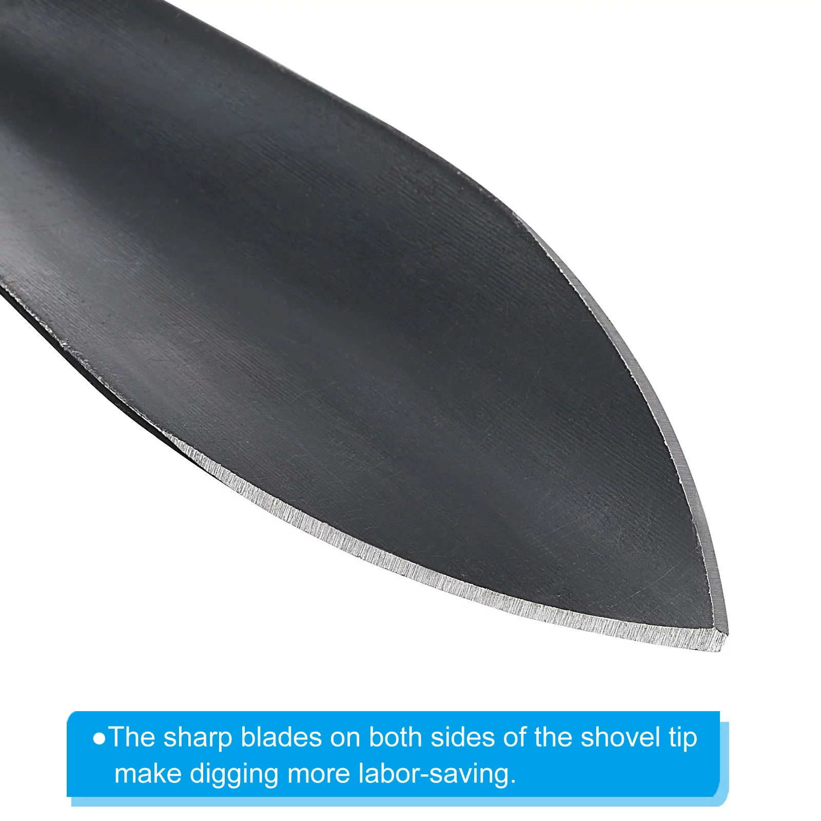 Uxcell Garden Trowel Garden Hand Shovel Trowel Garden Tool Flower Shovel with Wood Handle Black 2 Pack