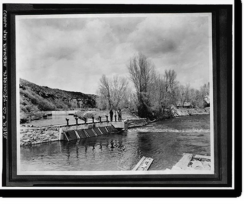 Historic Framed Print, Montezuma Valley Irrigation Company System, Dolores vicinity, Montezuma County, CO - 4, 17-7/8